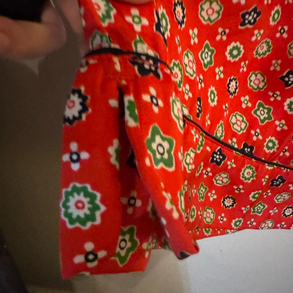 Aerie - Red Floral Wide-Leg Pants - Picture 4 of 7
